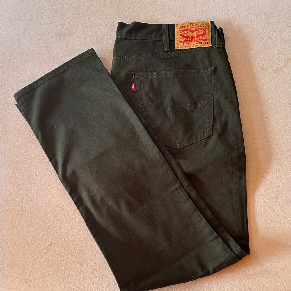 Levi's Forest Green Denim Pants (38x34) NWT